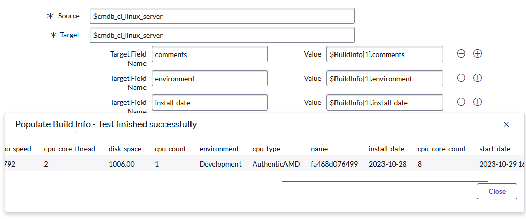 Test Table Transform